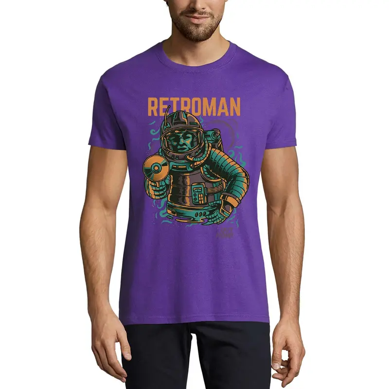 Ultrabasic Men's Novelty T-Shirt Retroman - Harajuku Tee Shirt 1
