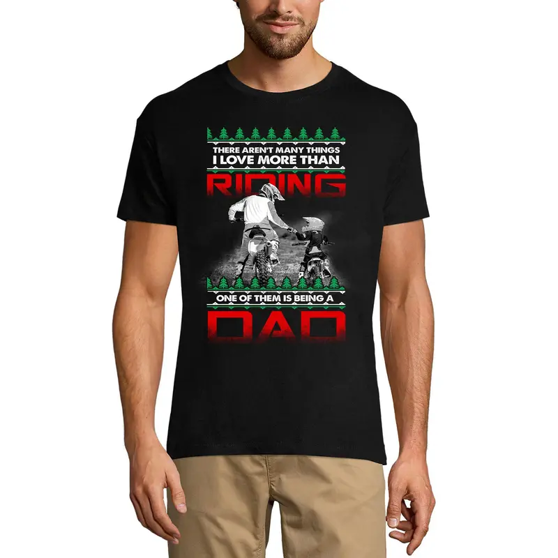 Ultrabasic Men's Novelty T-Shirt Riding Dad - Funny Biker Tee Shirt 2