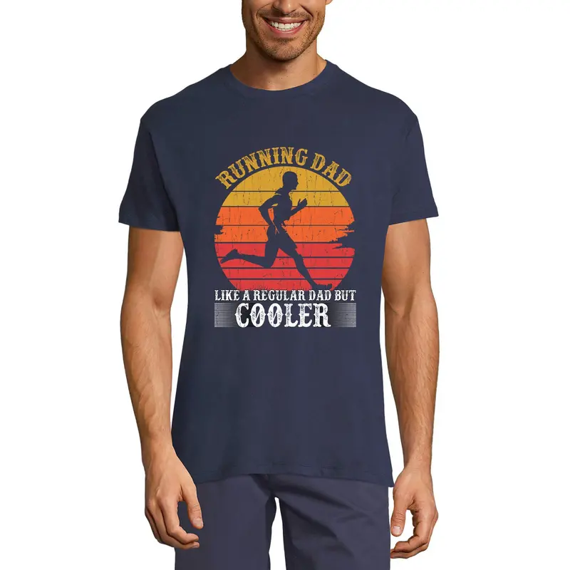 Ultrabasic Men's Novelty T-Shirt Running Dad Like A Regular Dad But Cooler - Runner Tee Shirt 1
