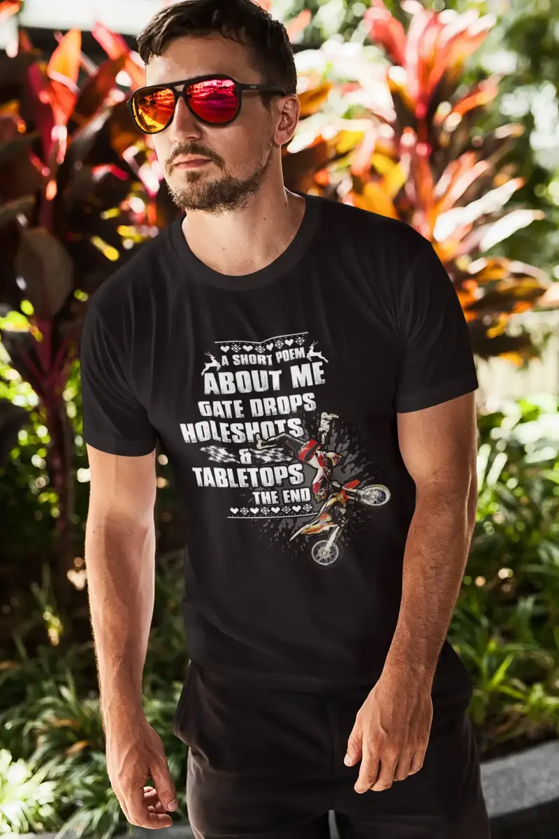 Ultrabasic Men's Novelty T-Shirt Short Poem - Funny Biker Tee Shirt 1