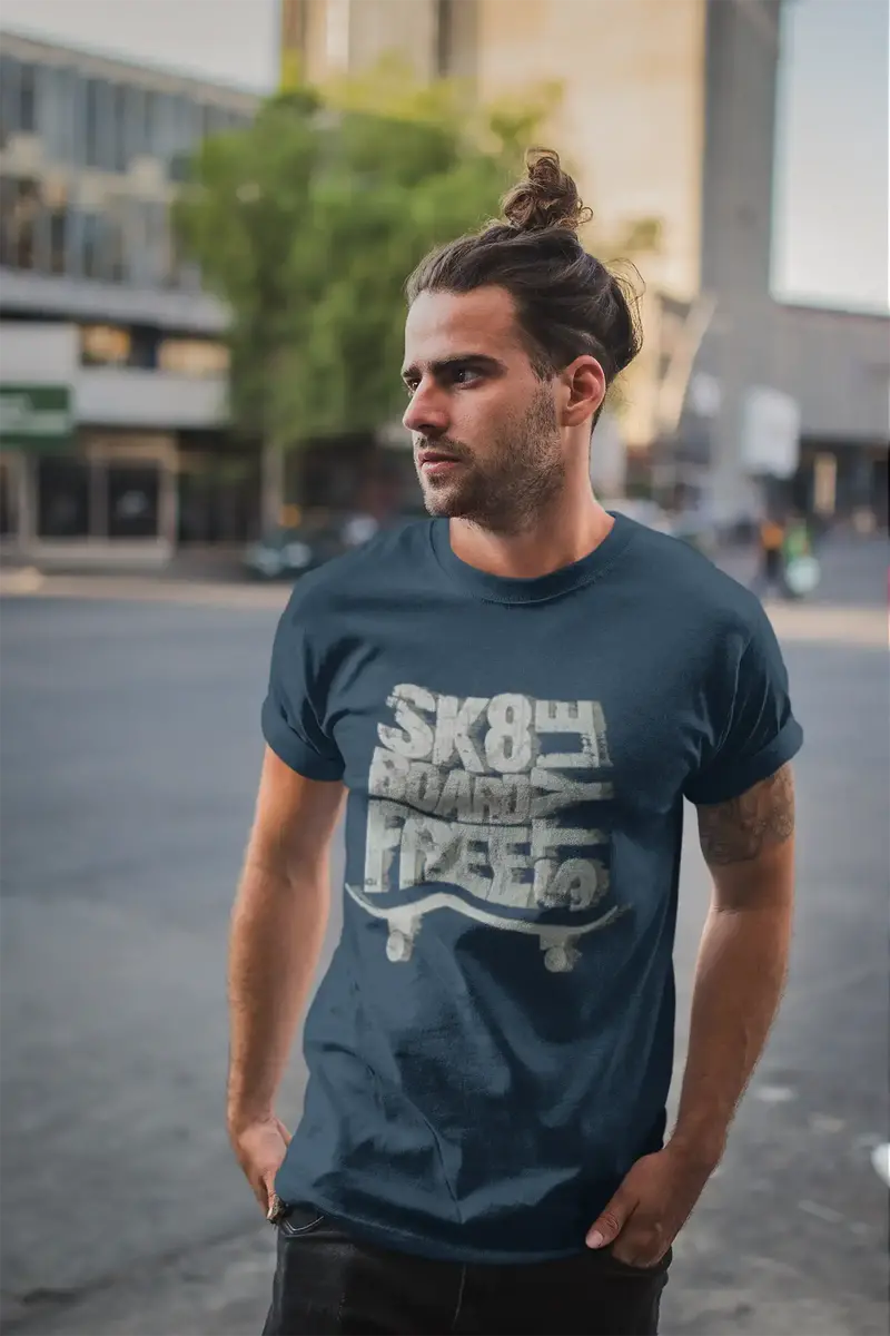 Ultrabasic Men's Novelty T-Shirt Skate Board Freestyle Tee Shirt 1