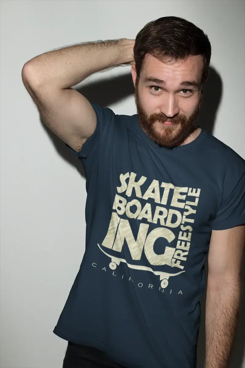 Ultrabasic Men's Novelty T-Shirt Skate Boarding Lifestyle - California Skating Tee Shirt 1