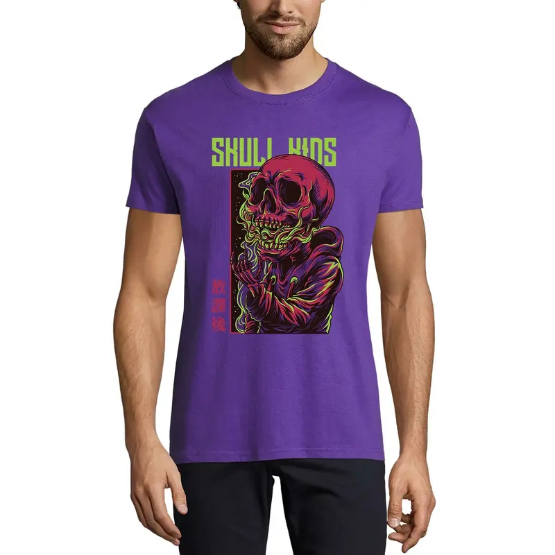Ultrabasic Men's Novelty T-Shirt Skull Kids - Scary Short Sleeve Tee Shirt 1