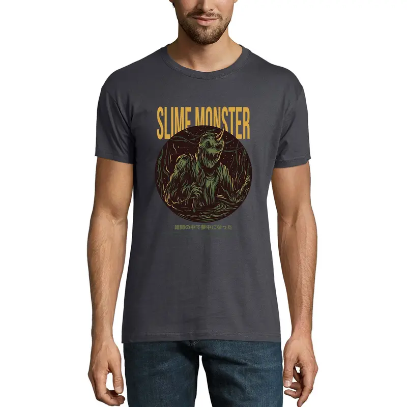 Ultrabasic Men's Novelty T-Shirt Slime Monster - Scary Short Sleeve Tee Shirt 1
