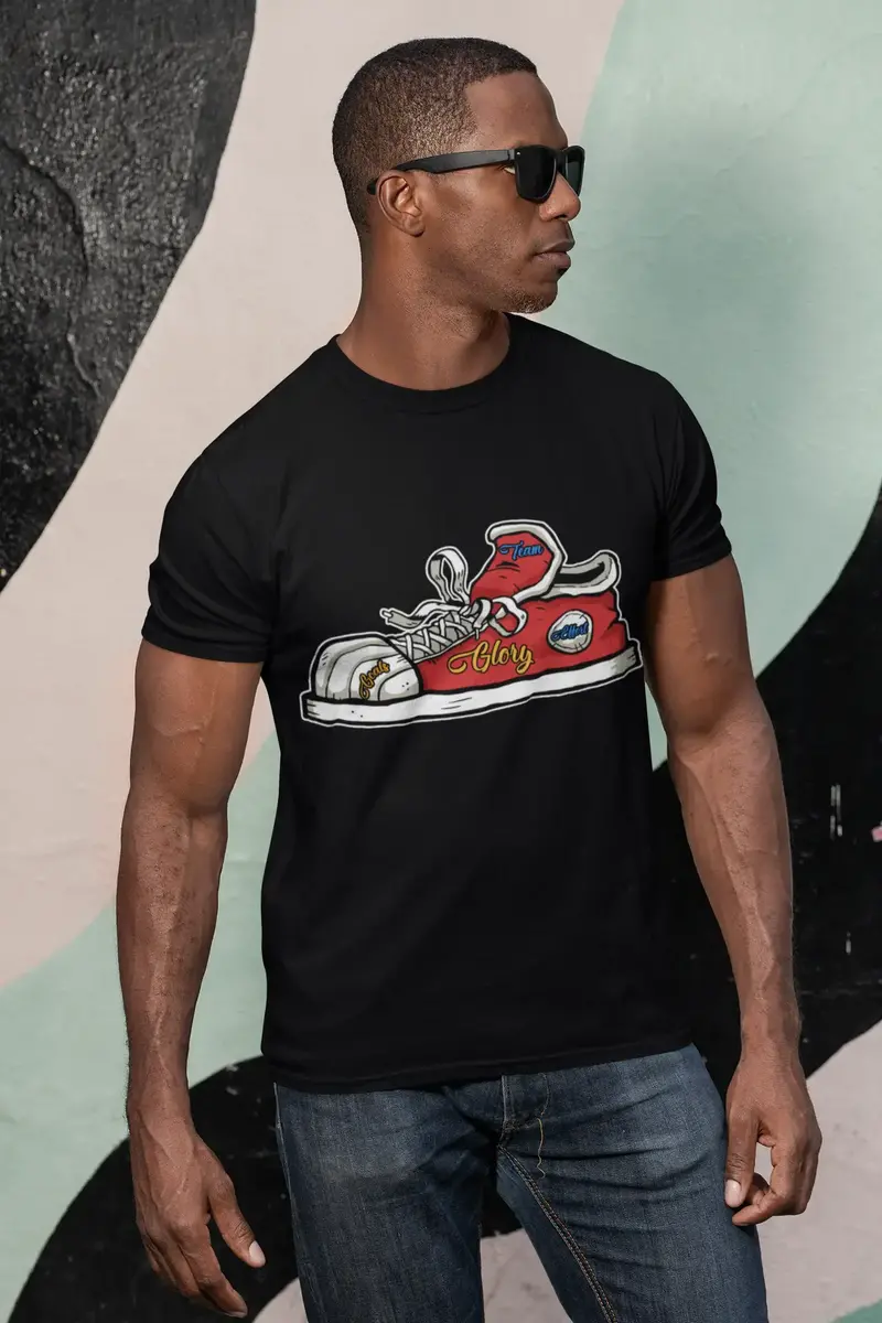 Ultrabasic Men's Novelty T-Shirt Team Glory Effort Goals - Funny Runner Tee Shirt 1