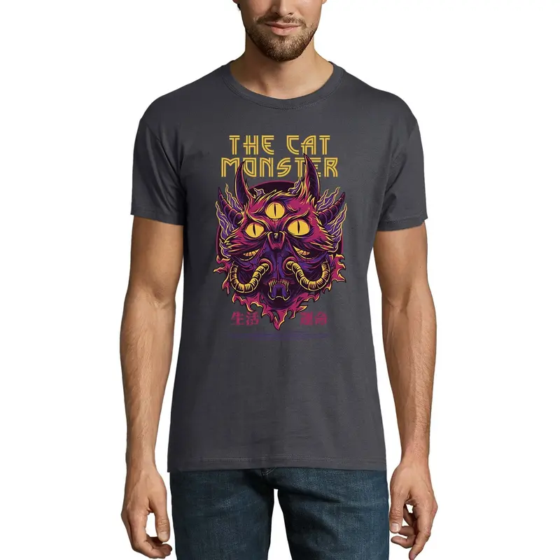 Ultrabasic Men's Novelty T-Shirt The Cat Monster Tee Shirt 1