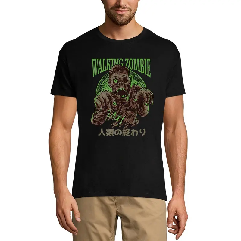 Ultrabasic Men's Novelty T-Shirt Walking Zombie - Scary Shirt 1