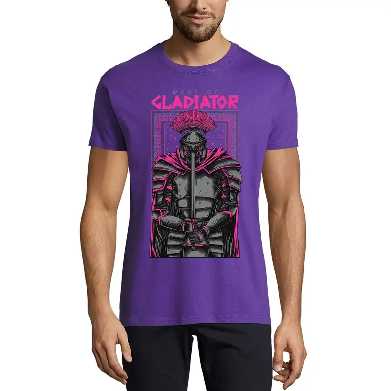 Ultrabasic Men's Novelty T-Shirt Warrior Gladiator - Scary Short Sleeve Tee Shirt 1
