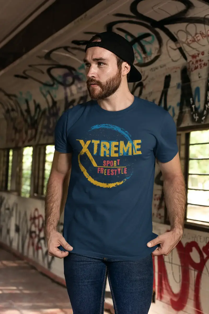Ultrabasic Men's Novelty T-Shirt Xtreme Sport Freestyle Tee Shirt 1