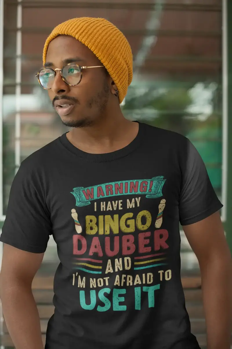 Ultrabasic Men's Novelty Video Gamer T-Shirt - I Have My Bingo Dauber 1