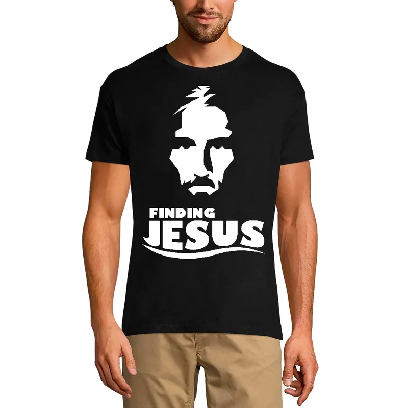 Ultrabasic Men's Religious T-Shirt Finding Jesus - Faith Bible Christ Shirt 2