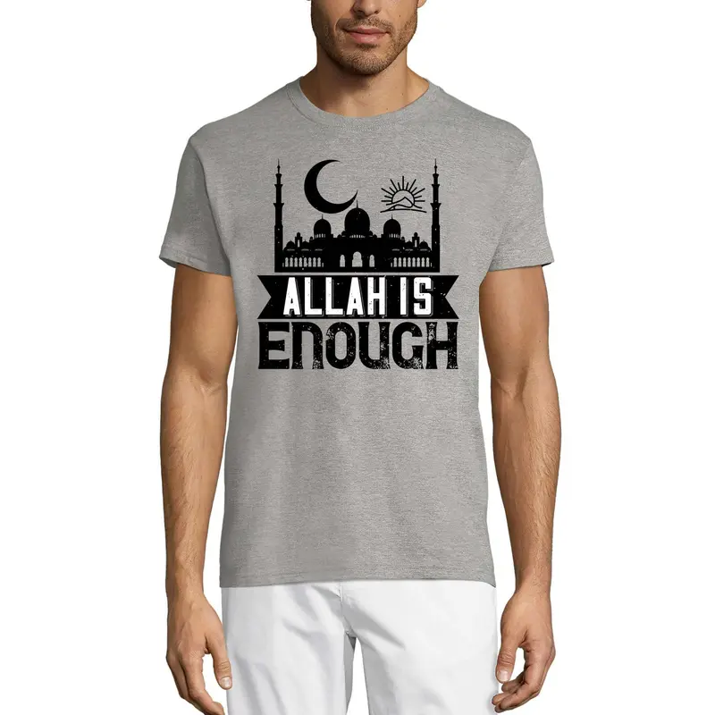 Ultrabasic Men's T-Shirt Allah Is Enough - Mosque Muslim Tee Shirt 2