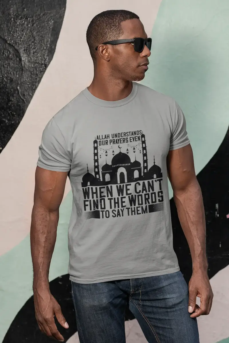 Ultrabasic Men's T-Shirt Allah Understands Our Prayers - Mosque Tee Shirt 1