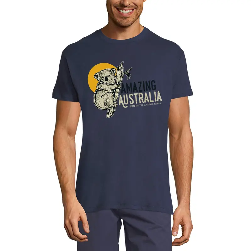 Ultrabasic Men's T-Shirt Amazing Koala Australia Sunset - Animal Lover Shirt 1