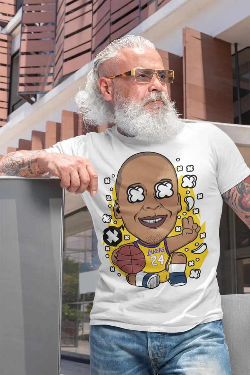 Ultrabasic Men's T-Shirt American Basketball Player - In Memory 24 - Birthday Gift Apparel 1