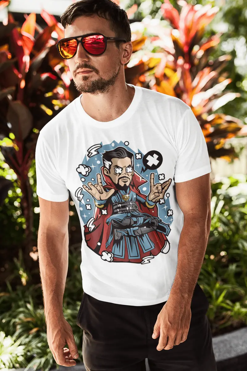 Ultrabasic Men's T-Shirt American Comic Character - Powerful - Action Figure 1