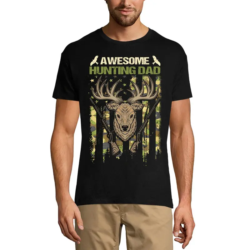 Ultrabasic Men's T-Shirt Awesome Hunting Dad - Deer Hunter Tee Shirt 3