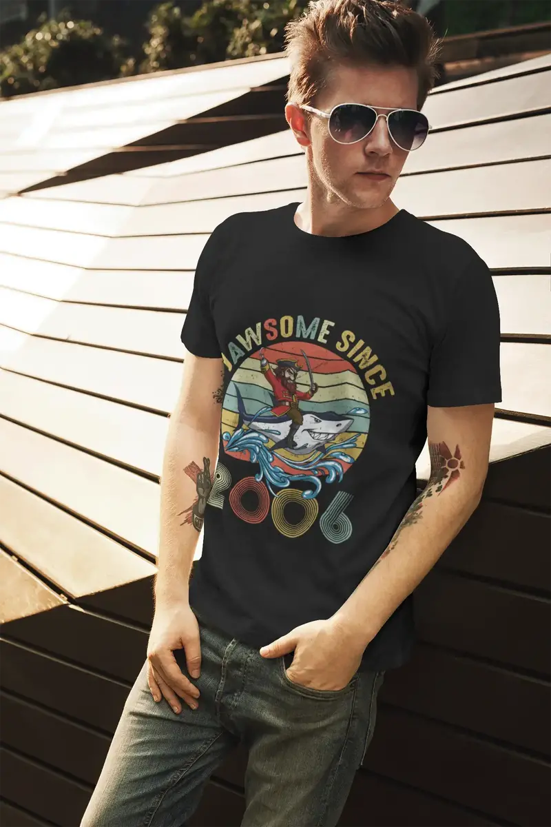 Ultrabasic Men's T-Shirt Awesome Since 2006 15 Years Old - 15Th Birthday Gift Tee Shirt 1