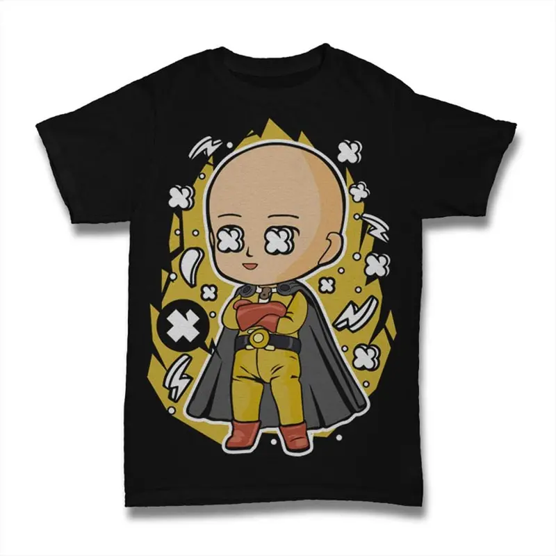 Ultrabasic Men's T-Shirt Bald Man - Japanese Superhero - Cartoon Character 3