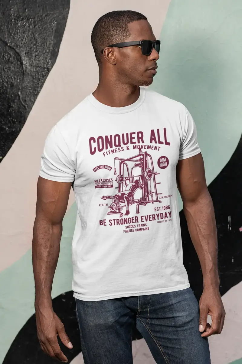 Ultrabasic Men's T-Shirt Be Stronger Everyday - Gym Motivational Shirt For Men 1