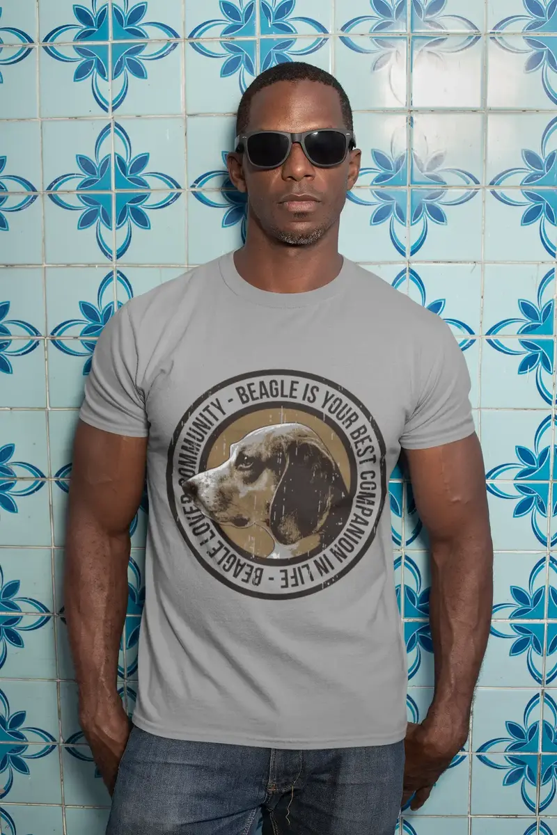 Ultrabasic Men's T-Shirt Beagle Is Your Best Companion Life - Dog Best Friend Shirt 1