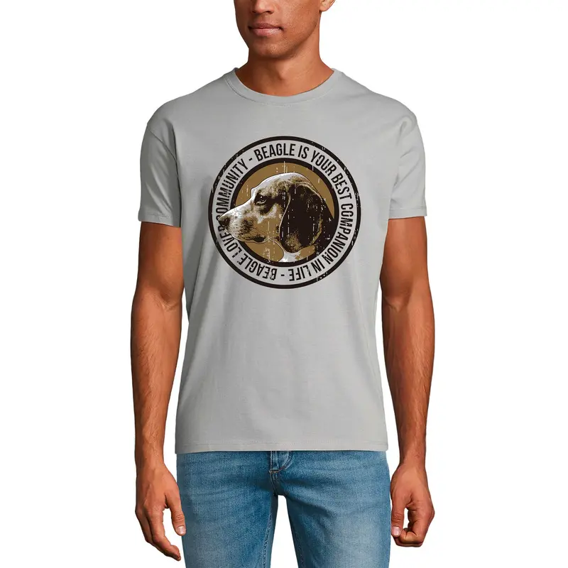 Ultrabasic Men's T-Shirt Beagle Is Your Best Companion Life - Dog Best Friend Shirt 3
