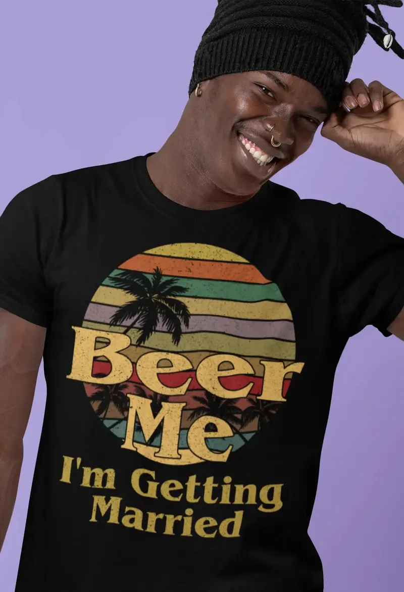Ultrabasic Men's T-Shirt Beer Me I'm Getting Married - Sunset Beer Lover Tee Shirt For Bridegroom 1