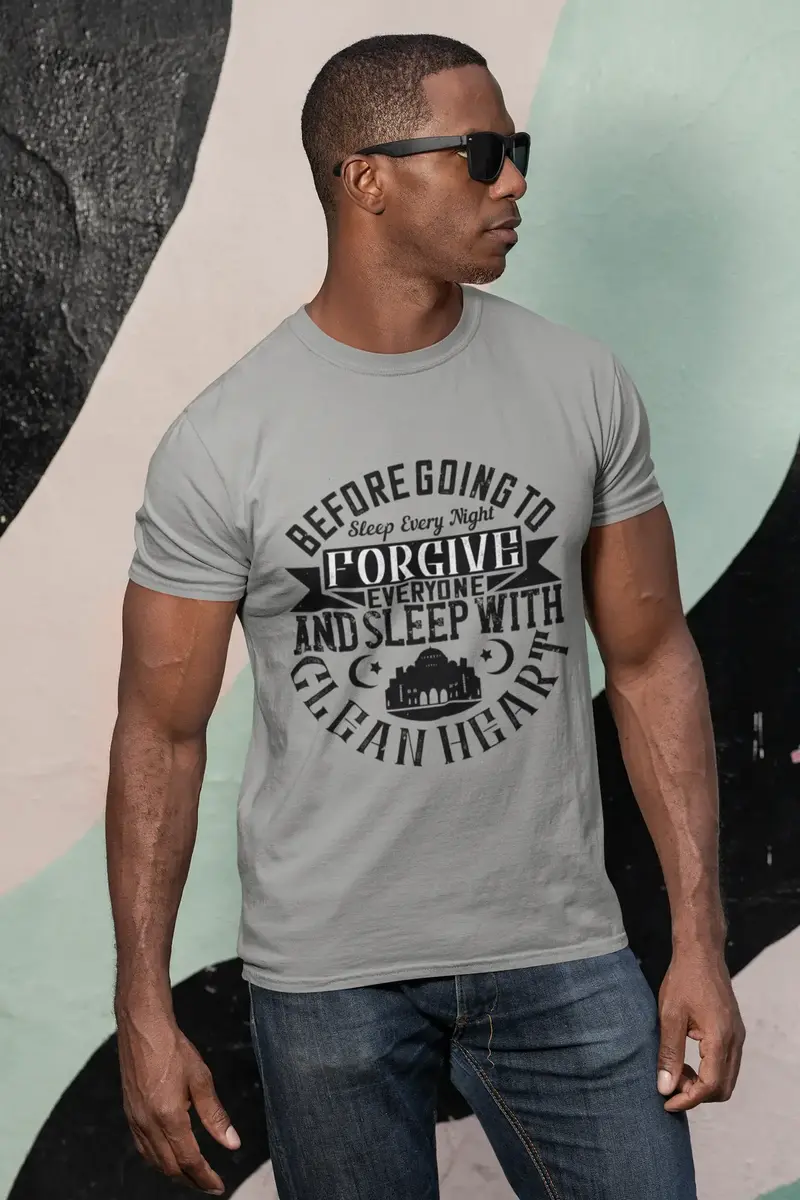 Ultrabasic Men's T-Shirt Before Going To Sleep Every Night Forgive Everyone - Muslim Tee Shirt 1