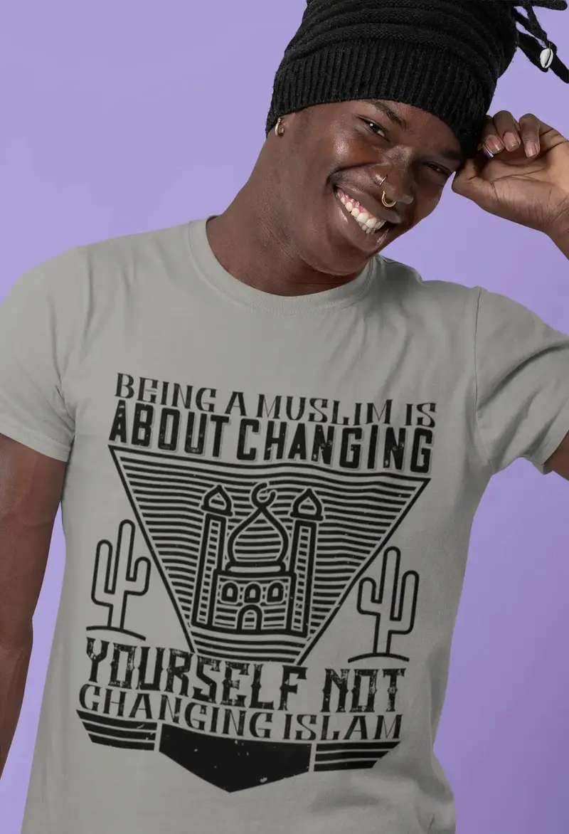 Ultrabasic Men's T-Shirt Being Muslim Is About Changing Yourself Not Changing Islam 1