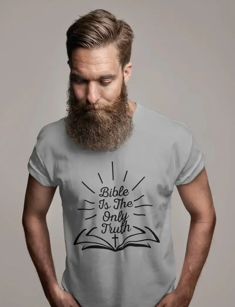 Ultrabasic Men's T-Shirt Bible Is The Only Truth - Bible Religious Shirt 1