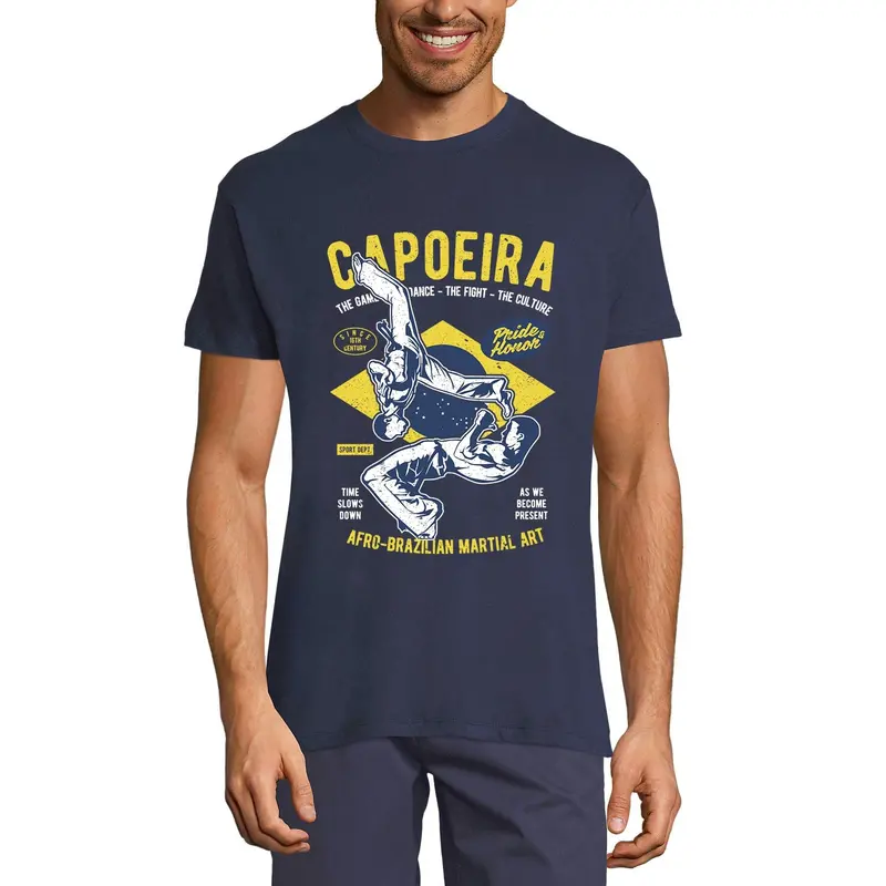 Ultrabasic Men's T-Shirt Brazilian Capoeira - Game Fight Dance Culture Martial Art Tee Shirt 1