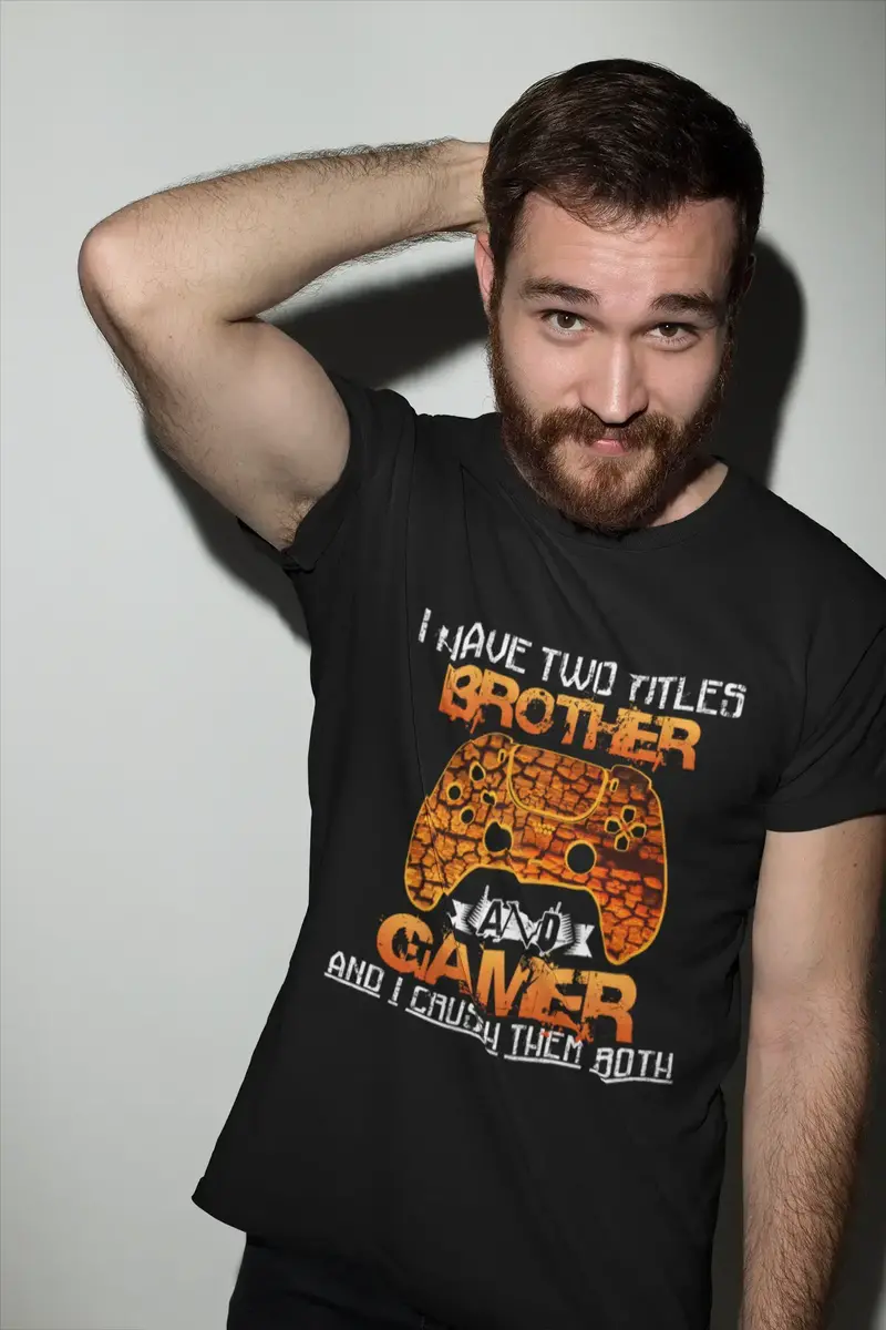 Ultrabasic Men's T-Shirt Brother And Gamer - Video Games - Gift For Adult Gamers 1