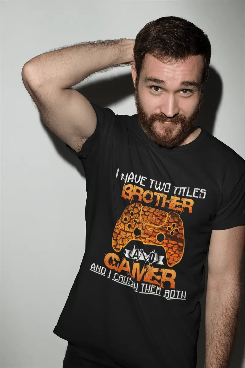Ultrabasic Men's T-Shirt Brother And Gamer - Video Games - Gift For Adult Gamers 2