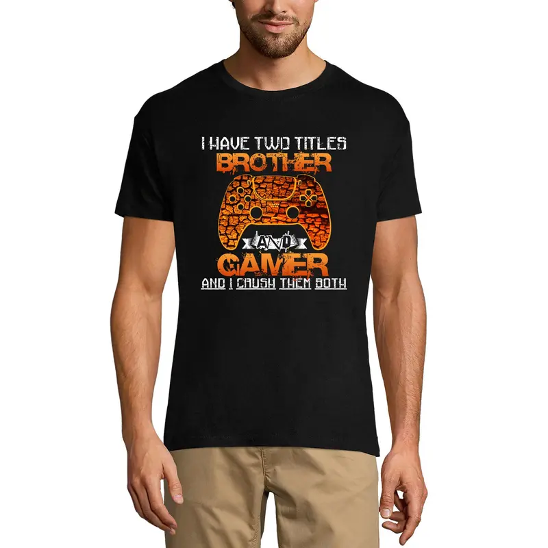 Ultrabasic Men's T-Shirt Brother And Gamer - Video Games - Gift For Adult Gamers 3
