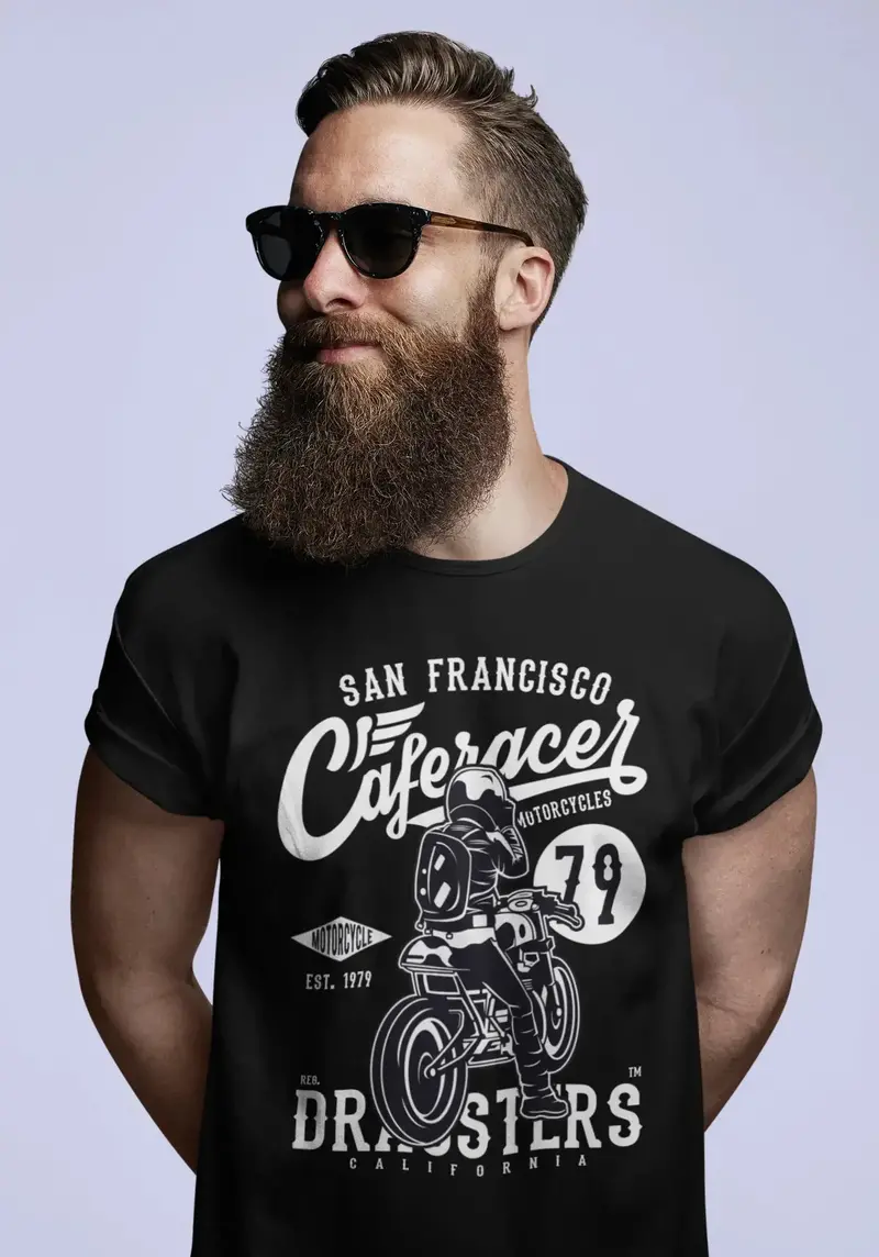 Ultrabasic Men's T-Shirt Caferacer Since 79 San Francisco - Motorcycle Shirt For Men 1