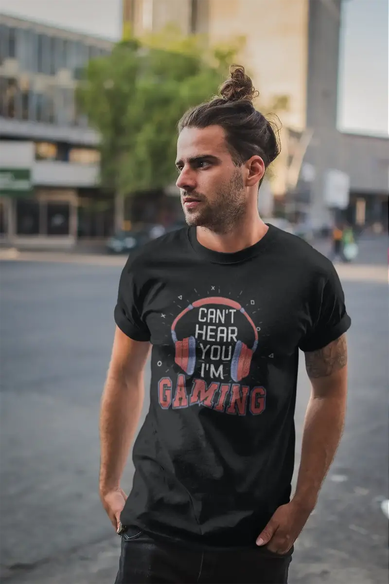 Ultrabasic Men's T-Shirt Can't Hear You I'm Gaming - Birhtday Gift For Gamers 1