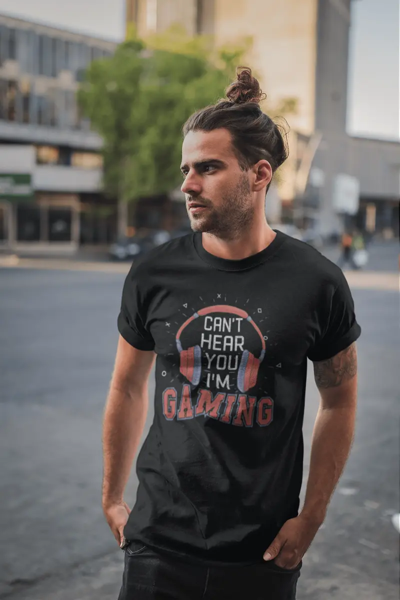 Ultrabasic Men's T-Shirt Can't Hear You I'm Gaming - Birhtday Gift For Gamers 2