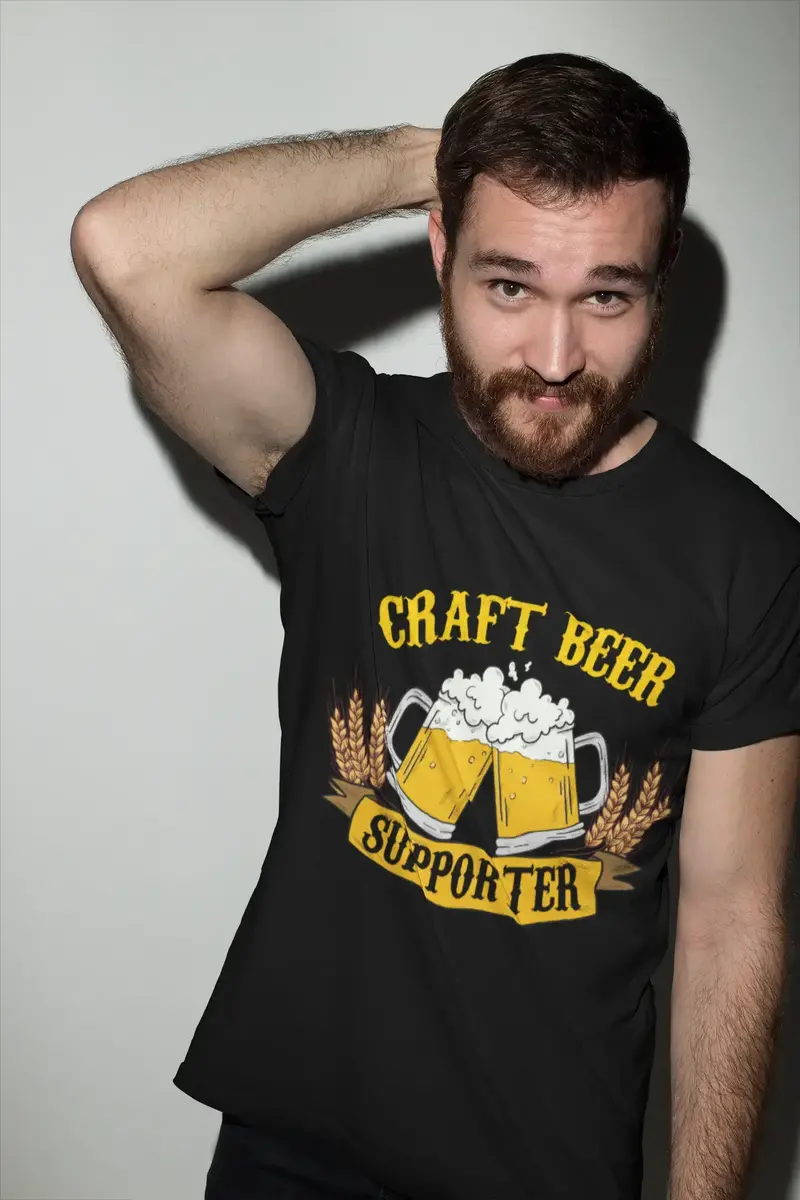 Ultrabasic Men's T-Shirt Craft Beer Supporter - Funny Beer Lover Tee Shirt 1
