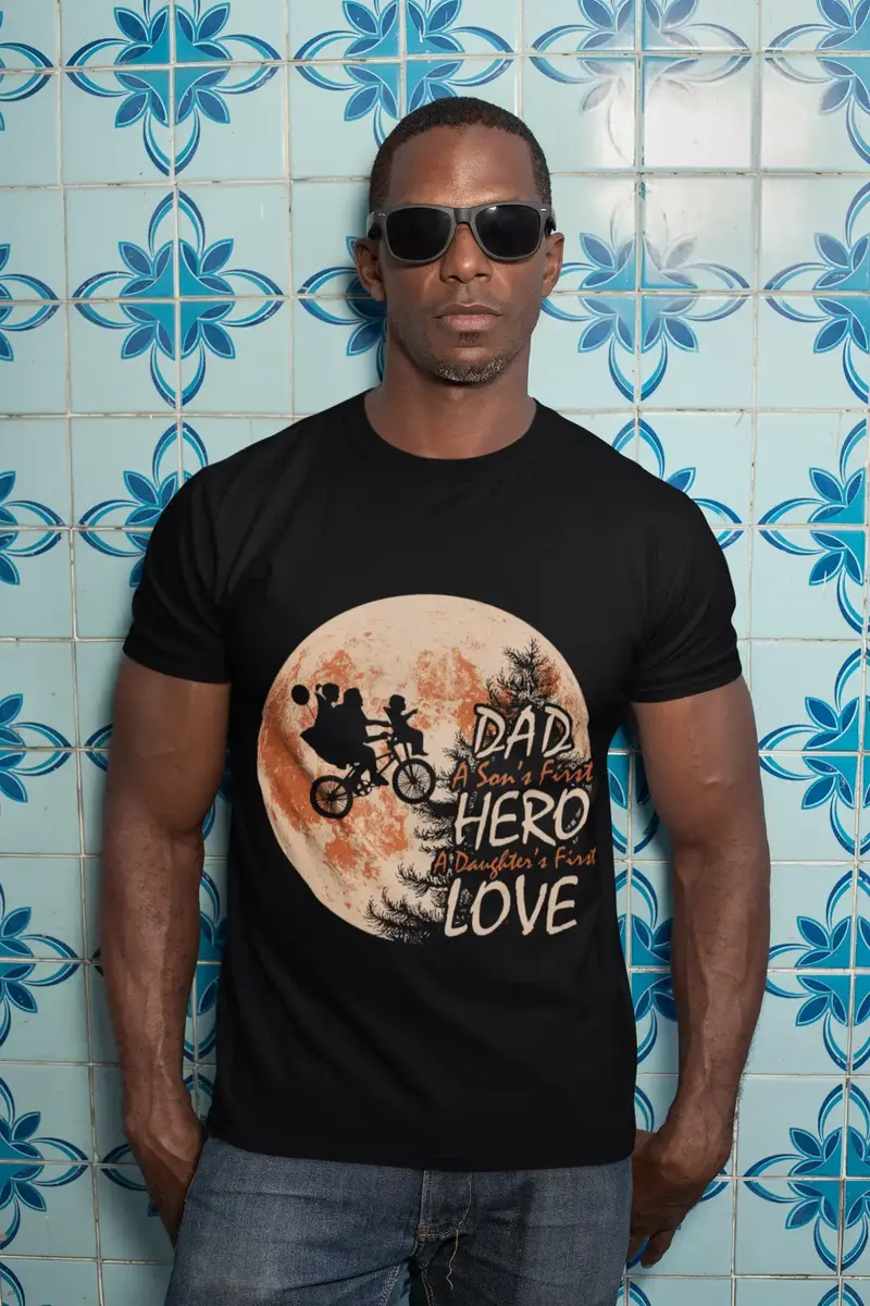 Ultrabasic Men's T-Shirt Dad Hero Love Romantic Vintage Shirt Father's Gift 1