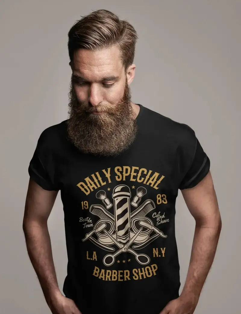 Ultrabasic Men's T-Shirt Daily Special Barbershop 1983 - Gift For Barber Tee Shirt 1