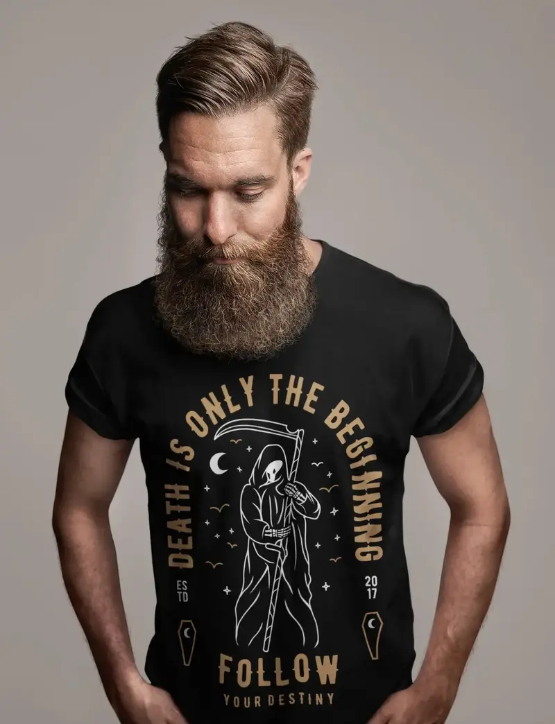 Ultrabasic Men's T-Shirt Death Is Only The Beginning - Scary Halloween Shirt 1