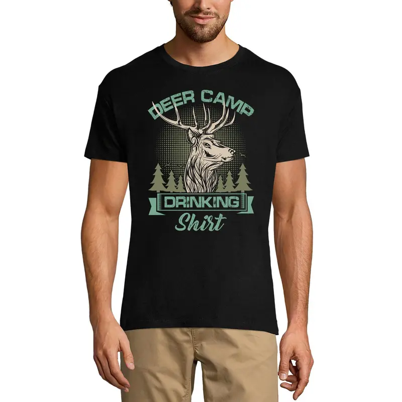 Ultrabasic Men's T-Shirt Deer Camp Drinking Shirt - Hunter Tee Shirt 3