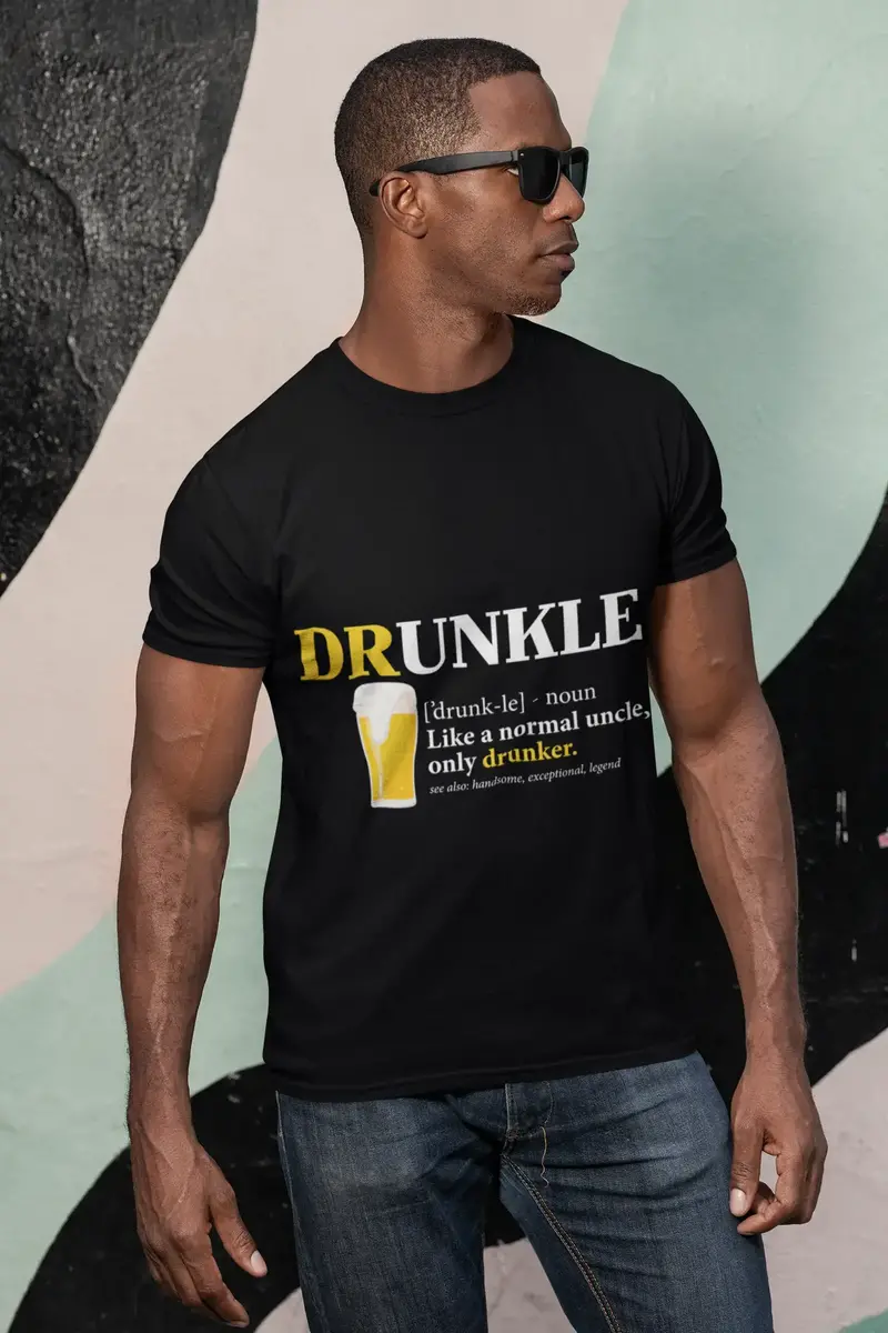 Ultrabasic Men's T-Shirt Definition Drunkle - Like A Normal Uncle, Only Drunker - Beer Lover Tee Shirt 1