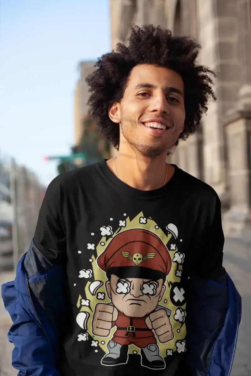 Ultrabasic Men's T-Shirt Dictator Street Fighter - Warrior - Video Game 1
