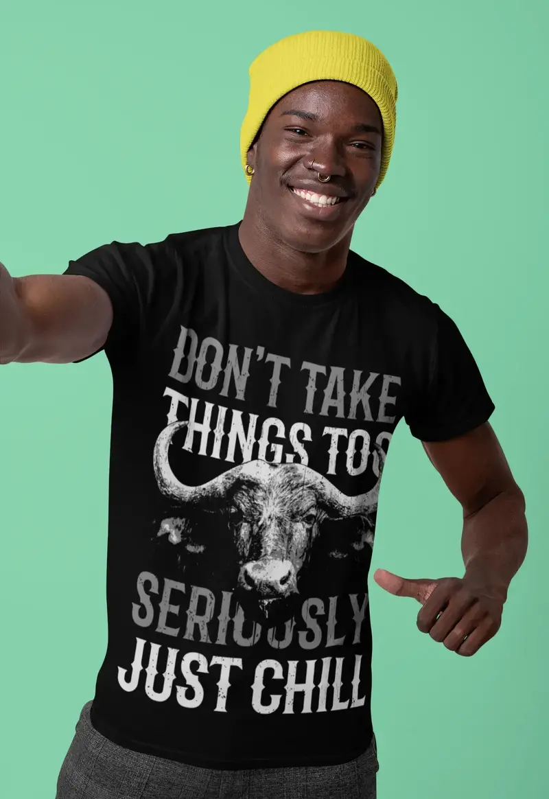 Ultrabasic Men's T-Shirt Don't Take Things Too Seriously - American Buffalo 1