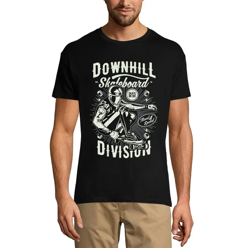 Ultrabasic Men's T-Shirt Downhill Skateboard Division Skate Or Die - Skater Tee Shirt 1