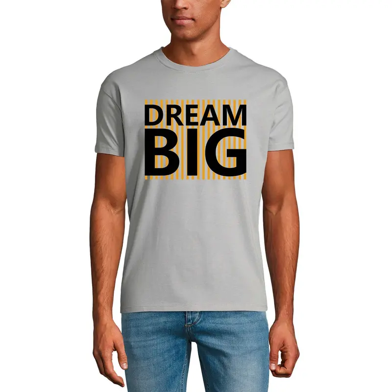 Ultrabasic Men's T-Shirt Dream Big - Motivational Quote - Vintage Shirt 1