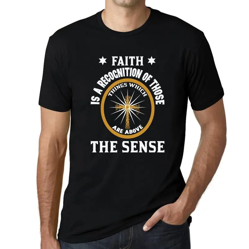 Ultrabasic Men's T-Shirt Faith Comes From Within - Christian Religious Shirt 2