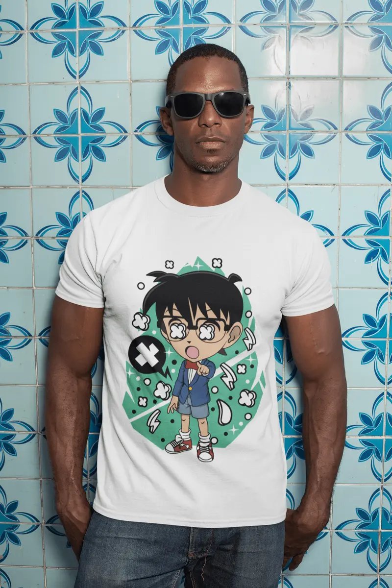 Ultrabasic Men's T-Shirt Famous Japanese Teen Detective - Anime Manga Series 1