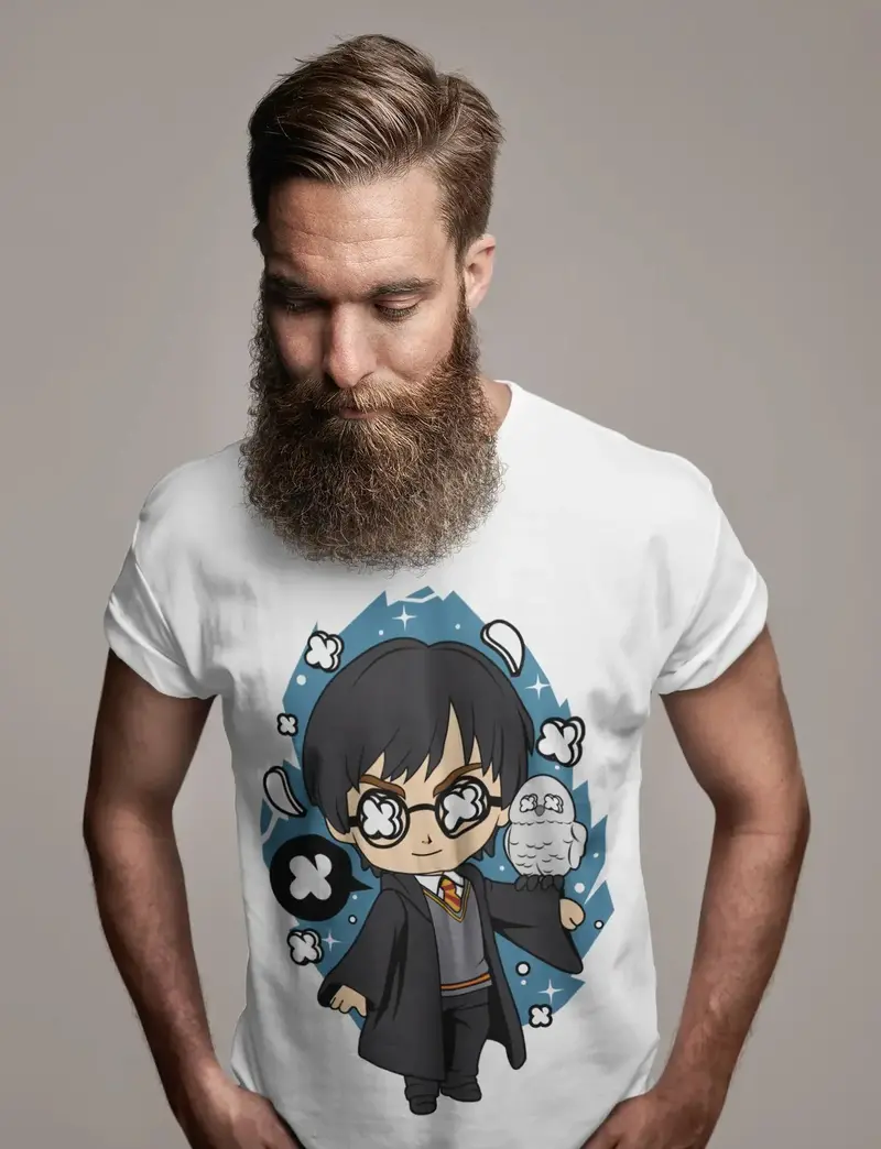 Ultrabasic Men's T-Shirt Fictional Character - Boy Wizard - Novel Tee Shirt 1